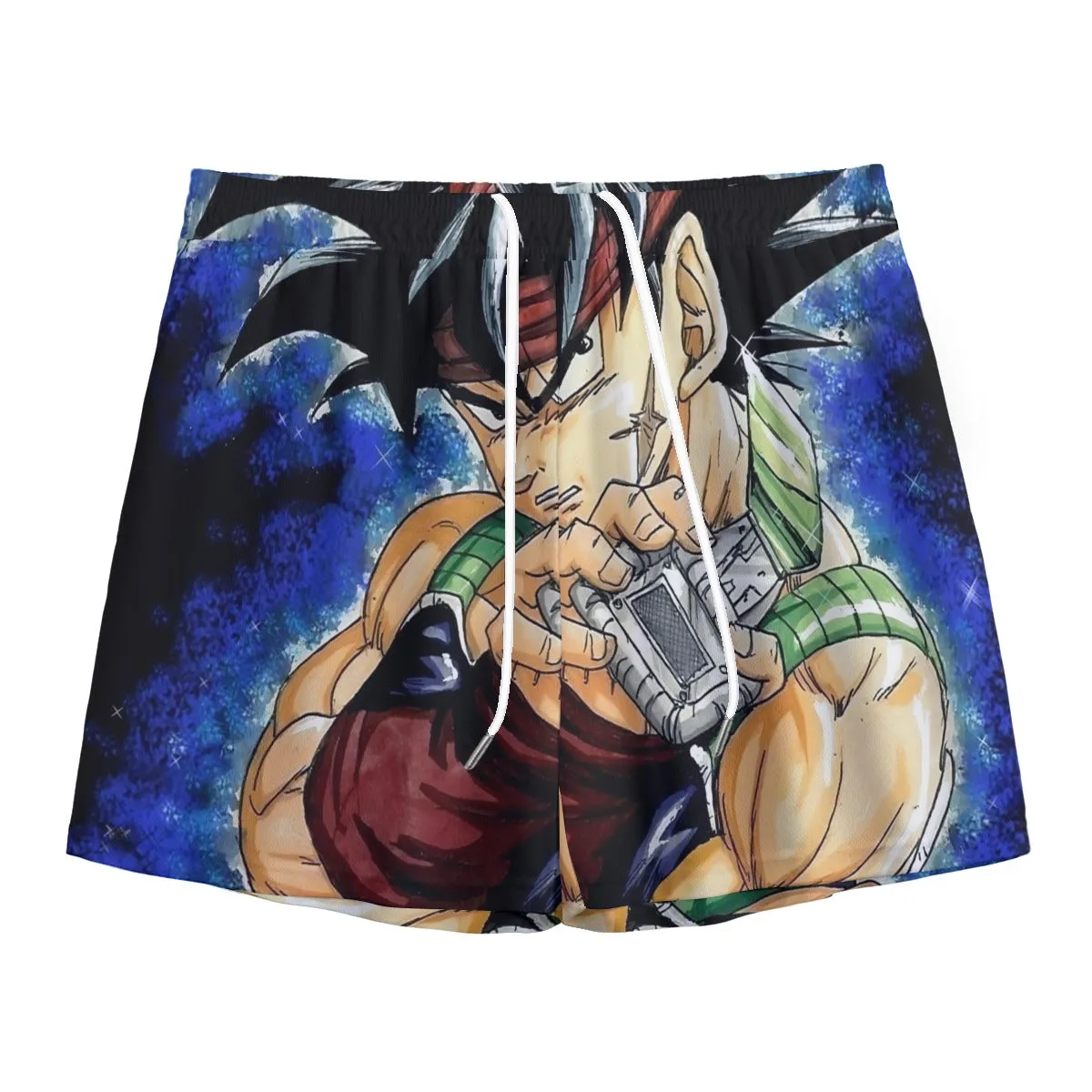 Dragon Ball Bardock Super Saiyan Goku Father Warrior Color Streetwear Mesh Shorts